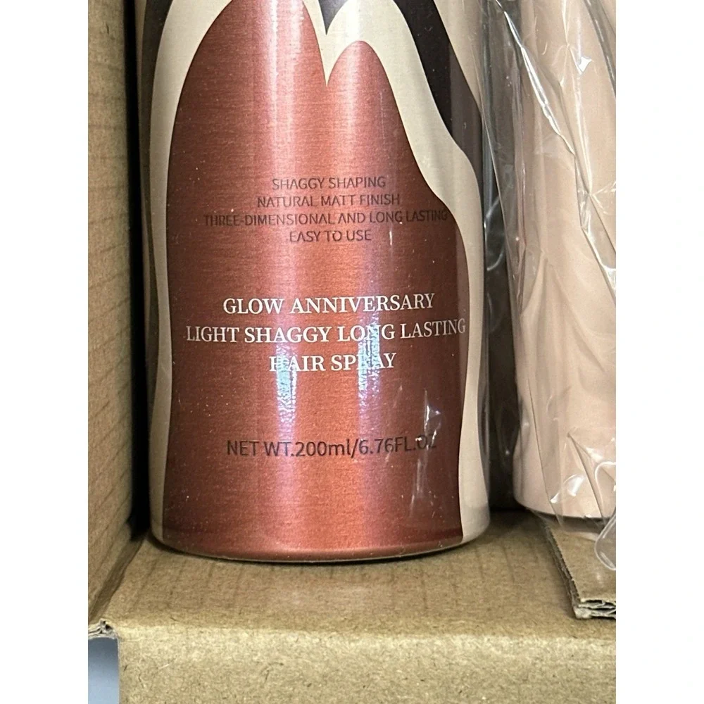 Glow Anniversary Light Shaggy Long Lasting Hairspray 6.76 fl oz + Hair Brush